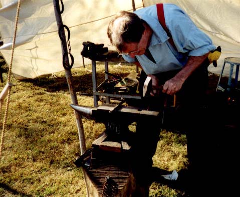 Blacksmith at work