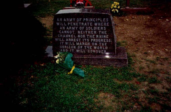 Other side of Rose's grave